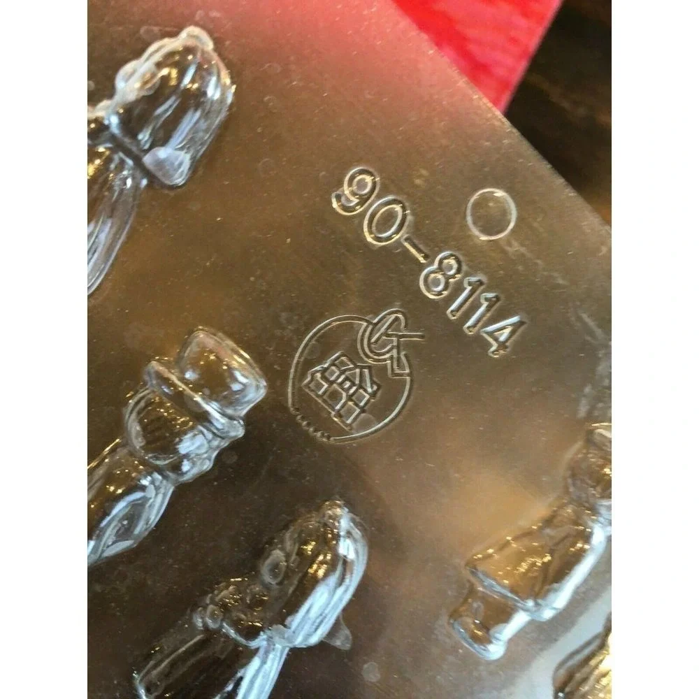 CK South Bend Chocolate Molds Wedding Bride Groom Clear Plastic 2 pc Set 90-8114